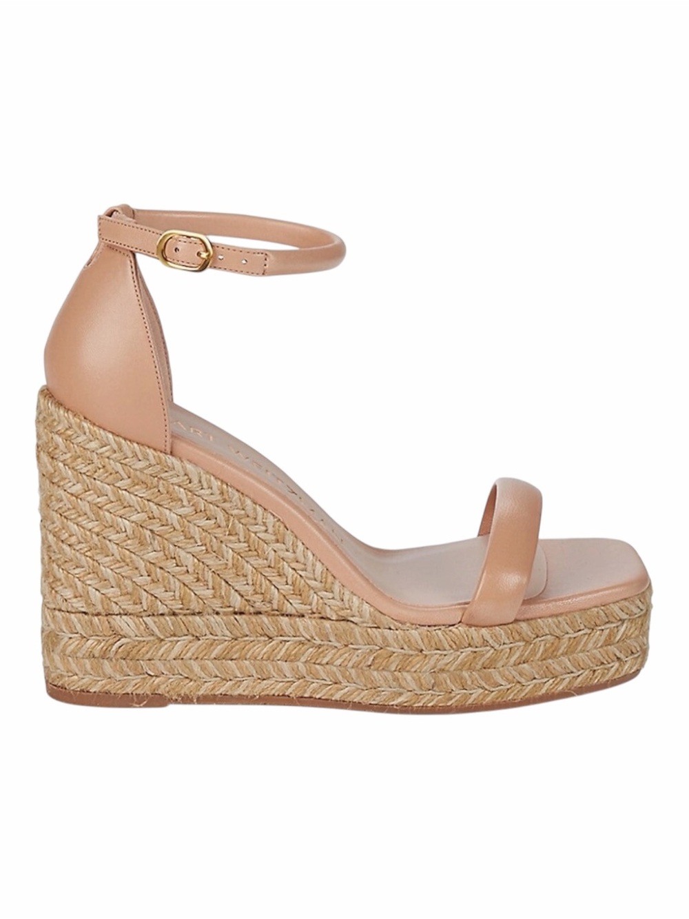 Stuart Weitzman – Espadrille Wedge Sandals – Nudist – Adobe – Sz. 8